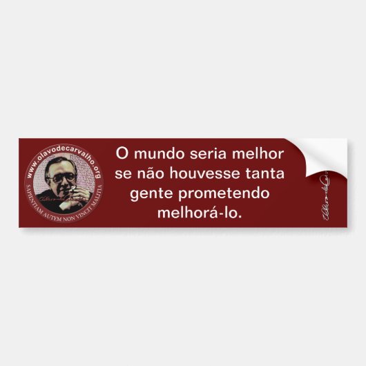 Olavettes - Produtos Olavo de Carvalho Bumpersticker (Voorkant)