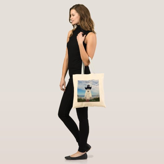 Olcott Lighthouse canvas tas (Voorkant (model))