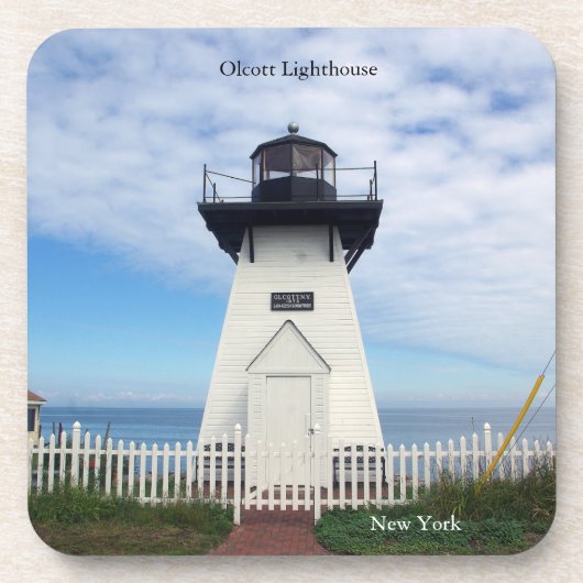 Olcott Lighthouse set van 6 kunststof onderzetters (Voorkant)