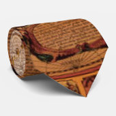 Old 1481 World Map Art Cravate de mode masculine (Roulé)
