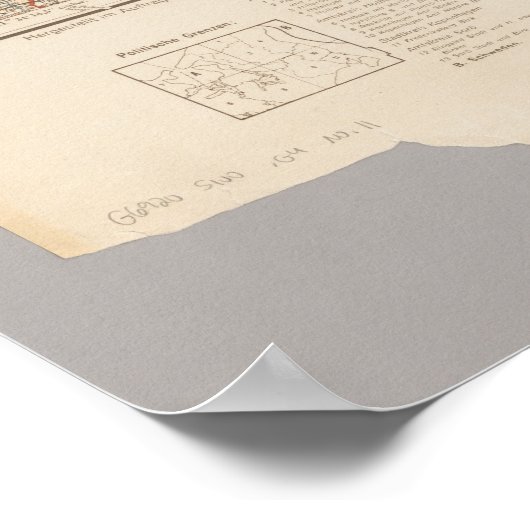 Old 1941 Copenhagen Map, Denmark Poster (Hoek)