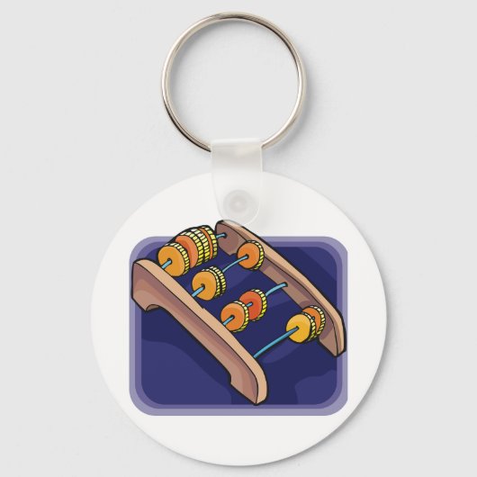 Old Abacus Sleutelhanger (Achterkant)