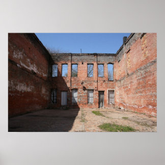 Old Abandoned Building in Shreport, Louisiana Poster