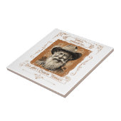 Old Abe's Chawin' Tobacy Tegeltje (Zijkant)