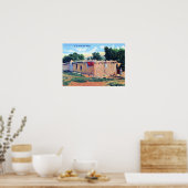 Old Adobe House New Mexico Poster (Keuken)