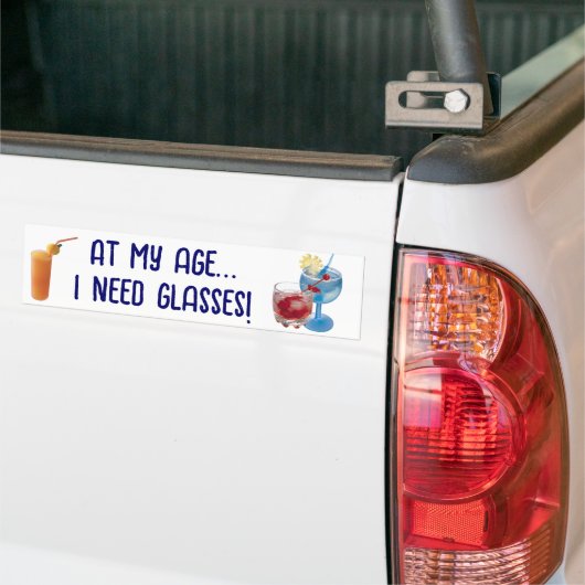 Old Age Bumper Snicker Bumpersticker (Op Truck)