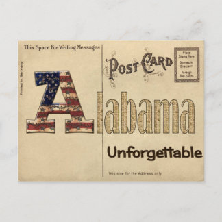 Old Alabama Postcard Briefkaart