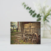 Old Amish Wagon Briefkaart (Staand voorkant)