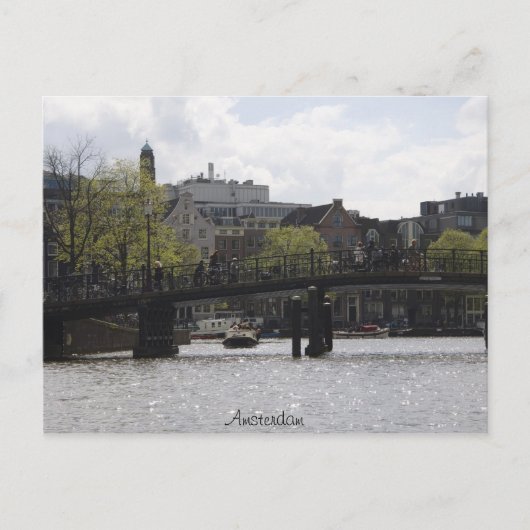 Old Amsterdam Bridge Briefkaart (Voorkant)