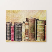 Old Antique Books Bibliothèque Art Puzzle (Horizontal)