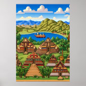 Old Aztec | AI Art Poster (Voorkant)