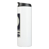 Old Baldy Lighthouse North Carolina Moon Thermosbeker (Geroteerd rechts)