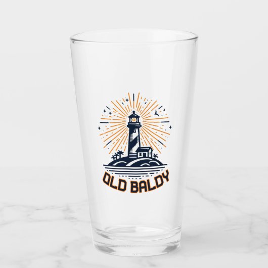 Old Baldy Lighthouse Sunrise Glas (Voorkant)