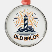 Old Baldy Lighthouse Sunrise Metalen Ornament (Voorkant)