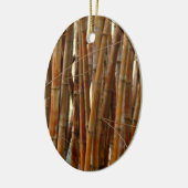 Old Bamboo Keramisch Ornament (Links)