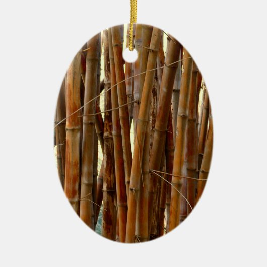 Old Bamboo Keramisch Ornament (Voorkant)