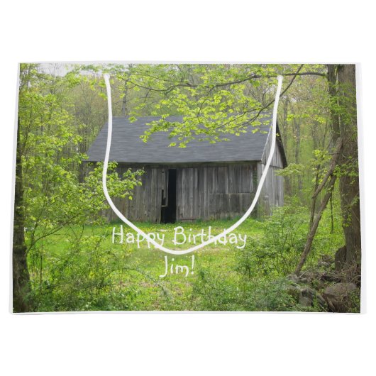Old Barn Birthday Groot Cadeauzakje (Voorkant)