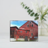 "Old Barn"-Briefkaart Briefkaart (Staand voorkant)