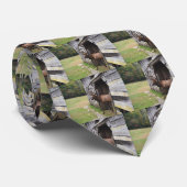 Old Barn, Elk met Velvet Antlers Stropdas (Opgerold)