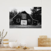 Old Barn in Western North Carolina Poster (Keuken)