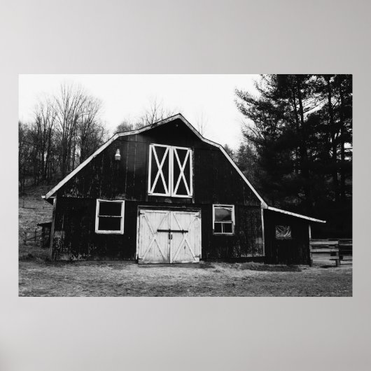 Old Barn in Western North Carolina Poster (Voorkant)