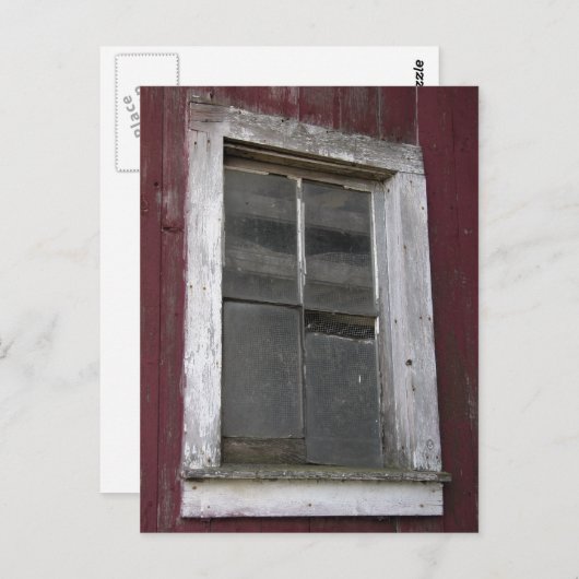 Old Barn Window Briefkaart (Voorkant / Achterkant)