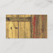 Old Barn Wood Visitekaartje (Achterkant)