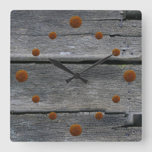 Old Barn Wood Wall klok