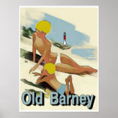 Old Barney Lighthouse, LBI Poster (Voorkant)