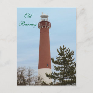 Old Barney Lighthouse NJ Briefkaart