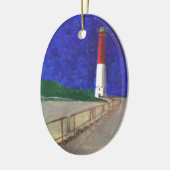 Old Barney Lightiouse, LBI New Jersey Keramisch Ornament (Links)