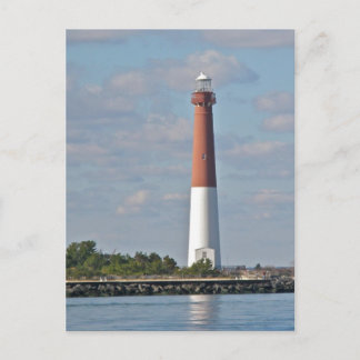 "Old Barney" vuurtoren van Barnegat LBI NJ Briefkaart