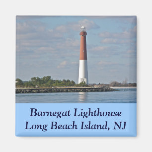 "Old Barney" vuurtoren van Barnegat LBI NJ Magneet