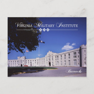 Old Barracks, Virginia Army (VMI) Briefkaart
