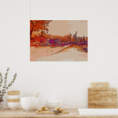 Old Bayou Liberty Bridge Poster (Keuken)