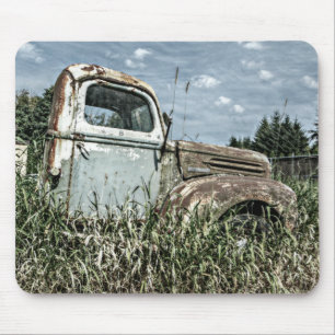 Old Beater Truck - Rusty  Boerderij Vehicle Muismat