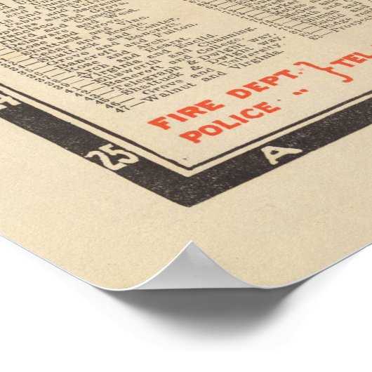 Old Berkeley CA Map (1912) Poster (Hoek)