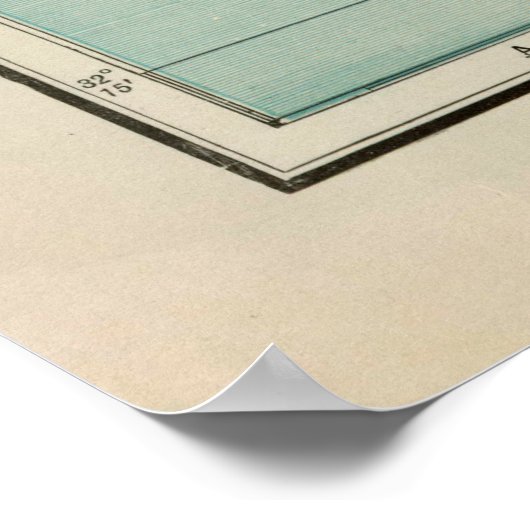 Old Bermuda Map (1924) Bermudian Island Poster (Hoek)