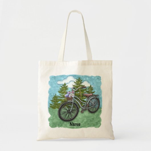 Old Blue Bike Bicycle Tote Bag (Voorkant)