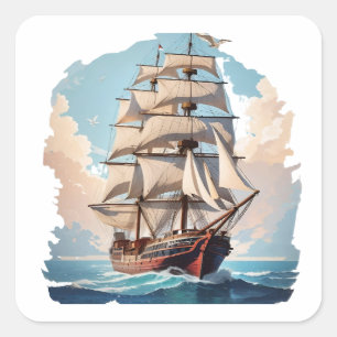 Old Boat Sticker