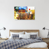 Old Boerderij Truck Canvas Afdruk (Insitu (Slaapkamer))