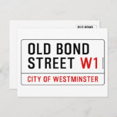 Old Bond Street Briefkaart (Voorkant / Achterkant)