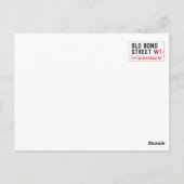Old Bond Street Briefkaart (Achterkant)