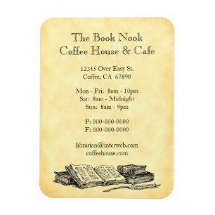 Old Books Restaurant Adverteren op maat gemaakte m Magneet