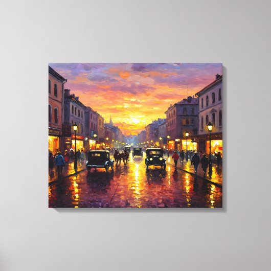 Old Boulevard Canvas Afdruk (Voorkant)