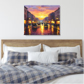 Old Boulevard Canvas Afdruk (Insitu (Slaapkamer))