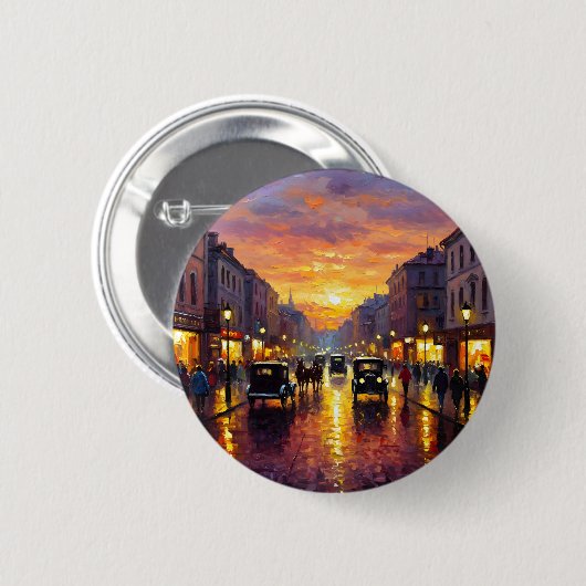 Old Boulevard Ronde Button 5,7 Cm (Voorkant /achterkant)