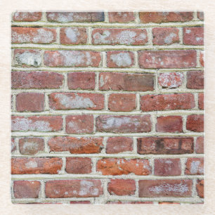 Old Brick Wall Glazen Onderzetter