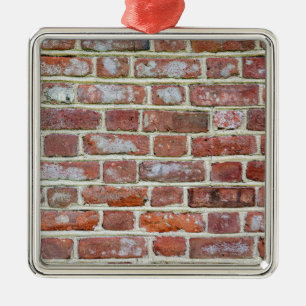 Old Brick Wall Metalen Ornament