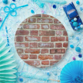 Old Brick Wall Papieren Bordje (Feest)